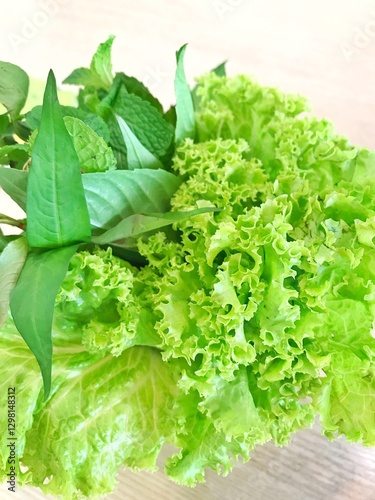 healthy food, fresh vegetable plants.