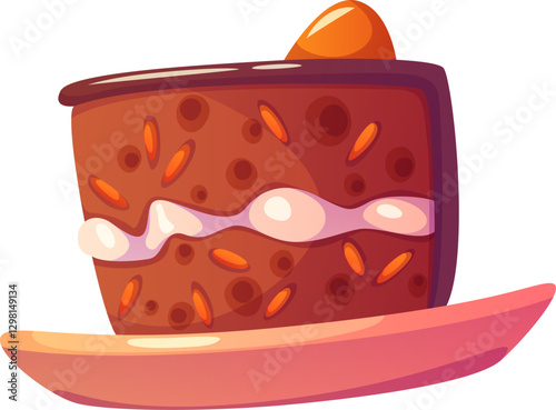 Chocolate Cake Slice
