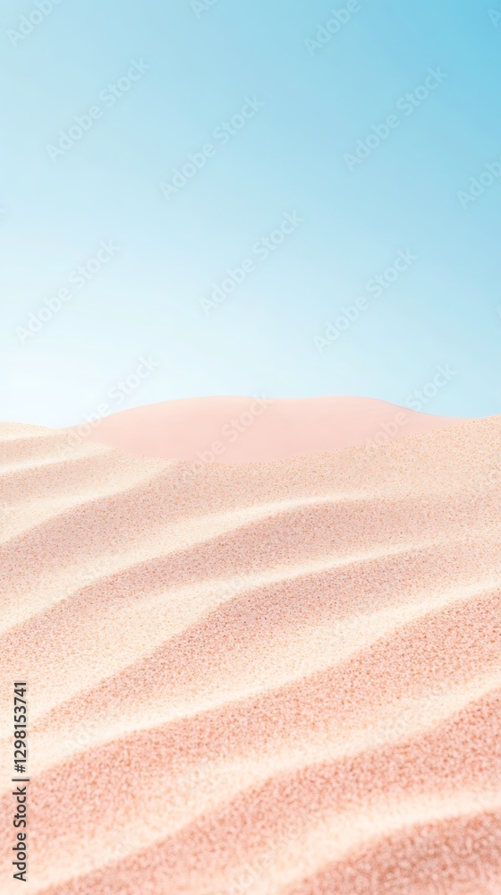 Fototapeta premium sand sky pastel gradient minimalist background