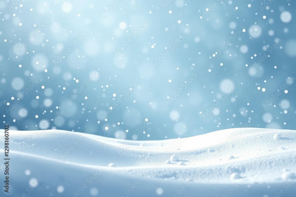 snowy background with snow flakes and snow flakes on the ground snowy background with snow flakes and snow flakes on the ground