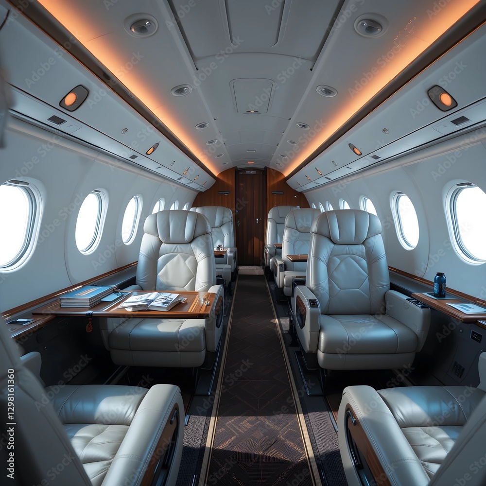 Fototapeta premium interior of the airplane