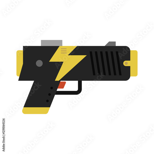 Flat design taser icon. Vector.