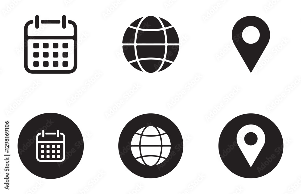 Obraz premium Unique style business card icon. Contact icon. Phone, mobile, call, message, web vector illustration EPS 10