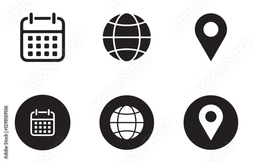 Unique style business card icon. Contact icon. Phone, mobile, call, message, web vector illustration EPS 10