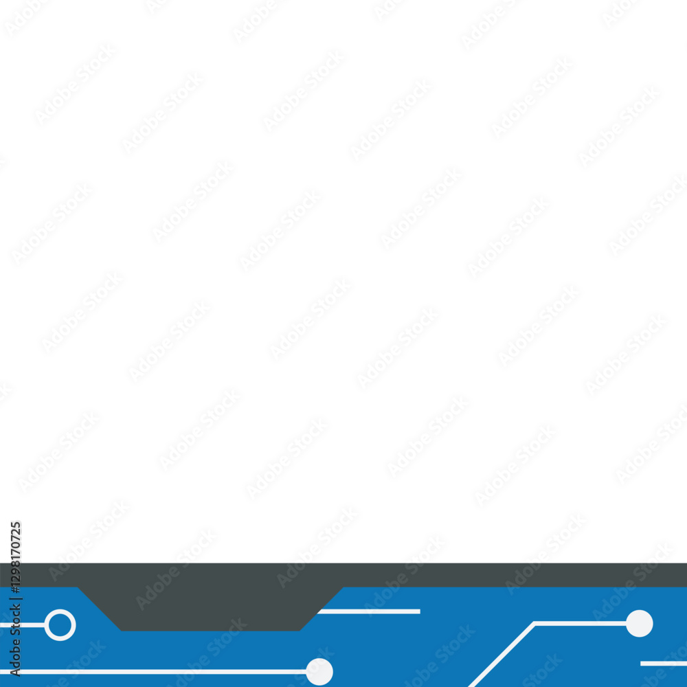 Obraz premium Tech Footer