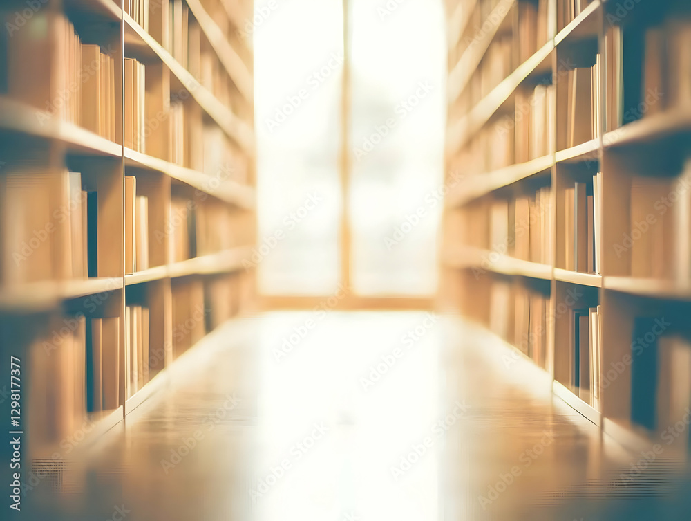 Library Bookshelf Background Illustration Library Bookshelf Background Illustration