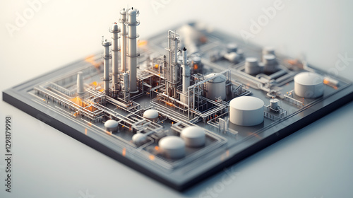 A facility that processes crude oil into usable products