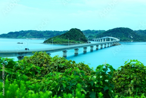 Shimonoseki's Tsunoshima Bridge , 下関の角島大橋