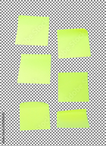Sticky notes, Color Sticky Notes for Office, School, and Creative Projects on transparent background, png, psd
