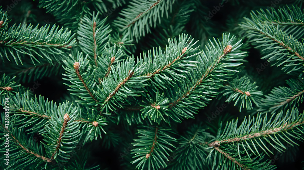 Lush Green Pine Branch Background Image Lush Green Pine Branch Background Image