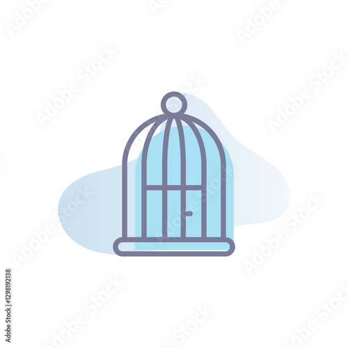 Bird Cage Vector icon