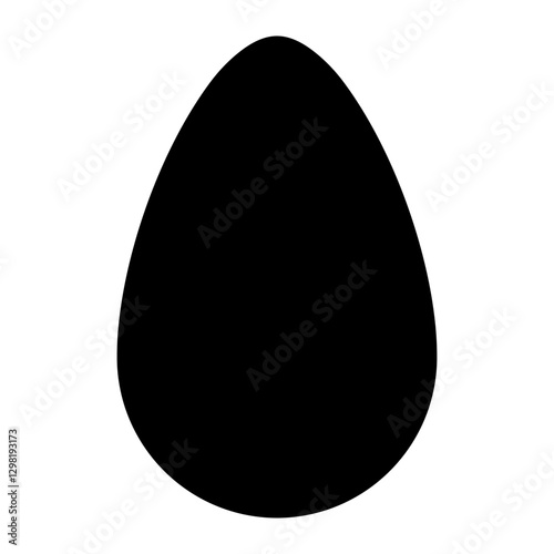 Sleek Black Egg Shape egg l...