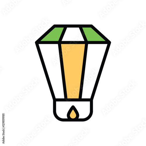 Sky Lantern Vector icon