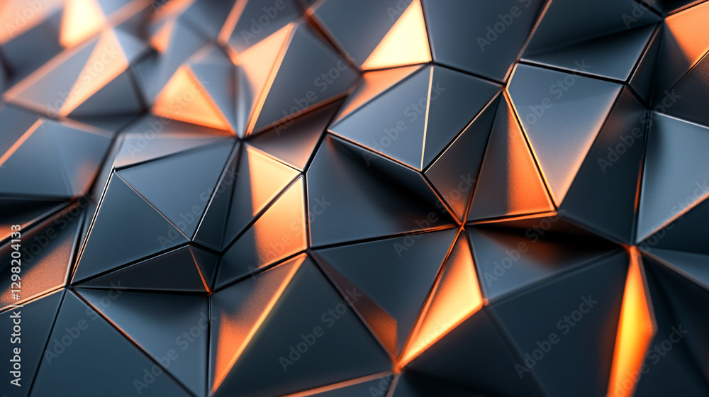 Abstract dark grey metallic triangular geometric pattern background 3d light design modern luxury Abstract dark grey metallic triangular geometric pattern background 3d light design modern luxury
