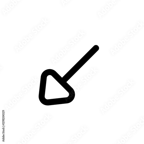 bold down left line style, perfect for user interface projects