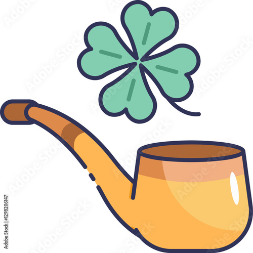 Smoking Pipe Icon Illustrations