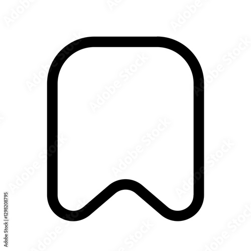 bookmark line style, perfect for user interface projects