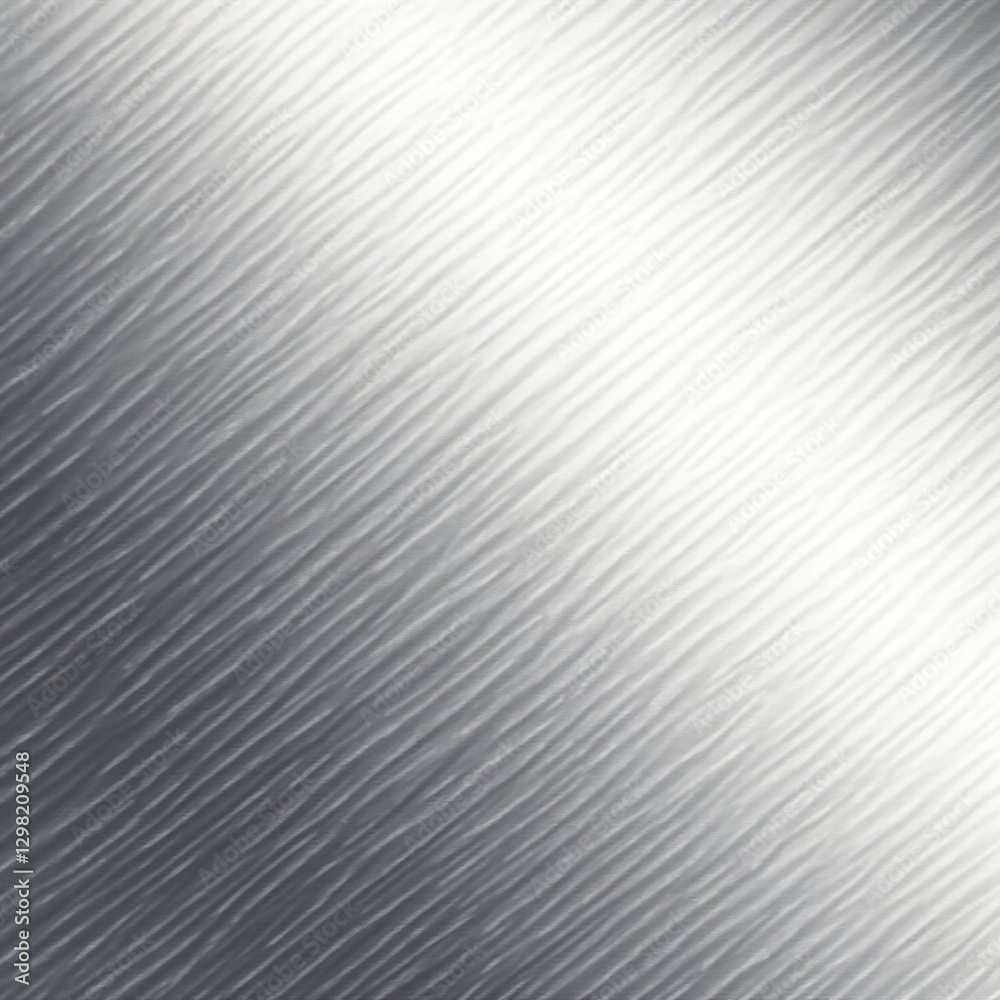 Fototapeta premium Abstract background of shiny silver metal with brushed finish, modern, shiny
