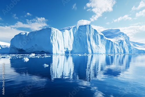 Wallpaper Mural A stunning iceberg landscape with sharp peaks and scattered floating glaciers. Torontodigital.ca