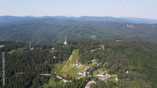 Wallpaper Mural Aerial summer view of Koprivkite area at Rhodopes Mountain, Plovdiv Region, Bulgaria Torontodigital.ca