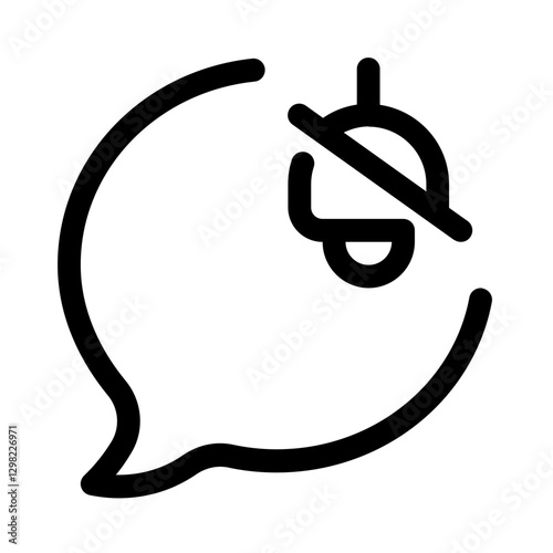 silent chat line style, perfect for user interface projects