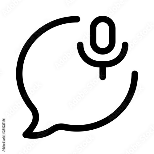 voice note line style, perfect for user interface projects