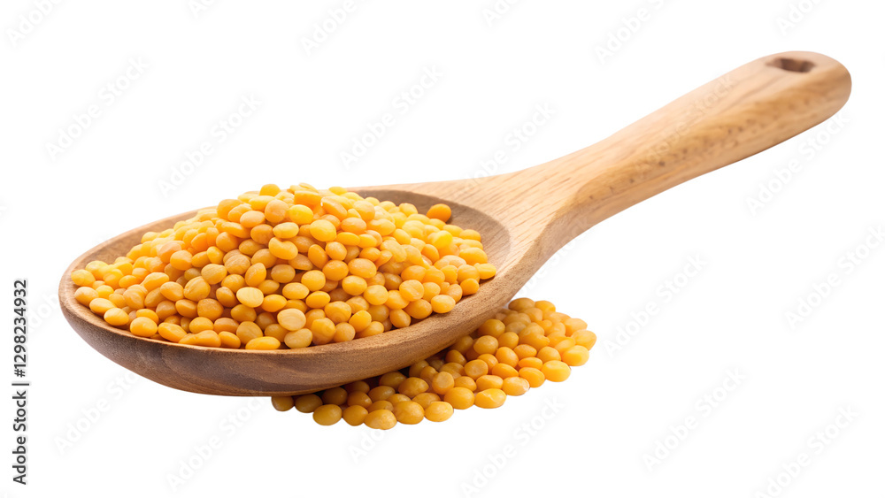 Yellow lentil isolated on transparent background png Yellow lentil isolated on transparent background png