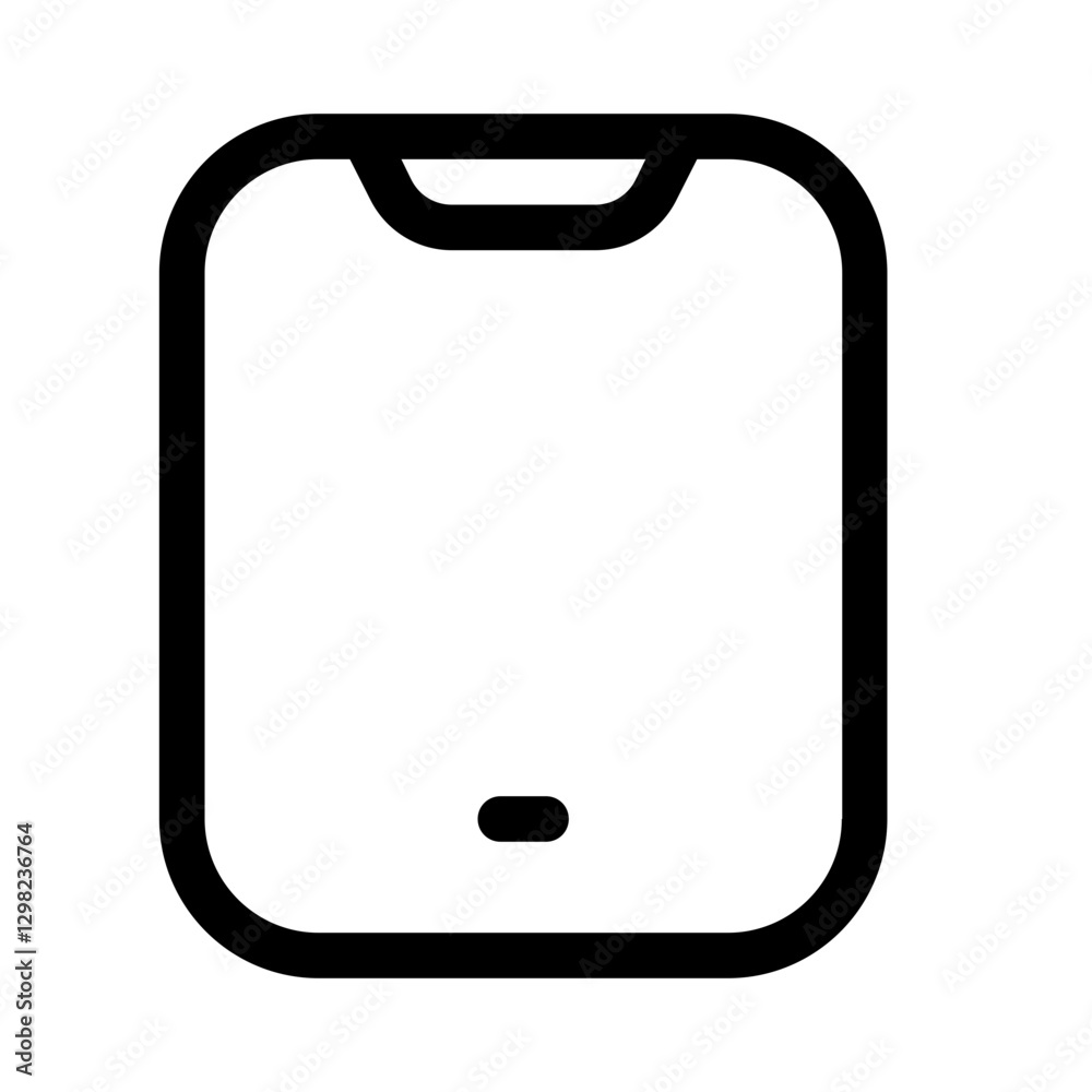 tablet line style, perfect for user interface projects tablet line style, perfect for user interface projects