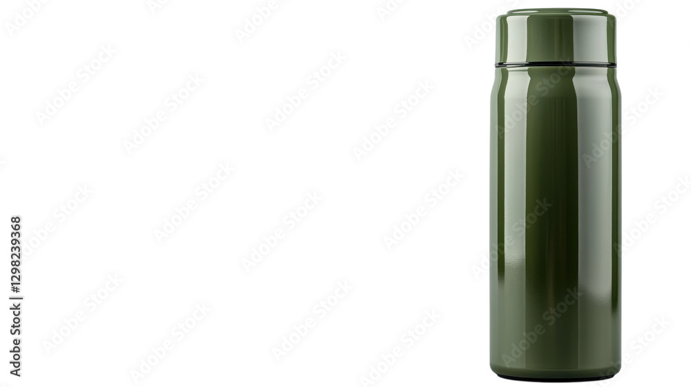 Stylish green stainless steel thermos designed for outdoor adventures and daily hydration needs Stylish green stainless steel thermos designed for outdoor adventures and daily hydration needs