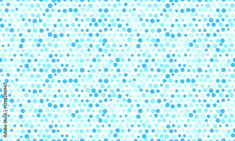 Seamless polka dot vector with geometric circles, perfect for fabric prints, posters, or abstract backgrounds. Trendy pattern for wallpapers and textile designs.