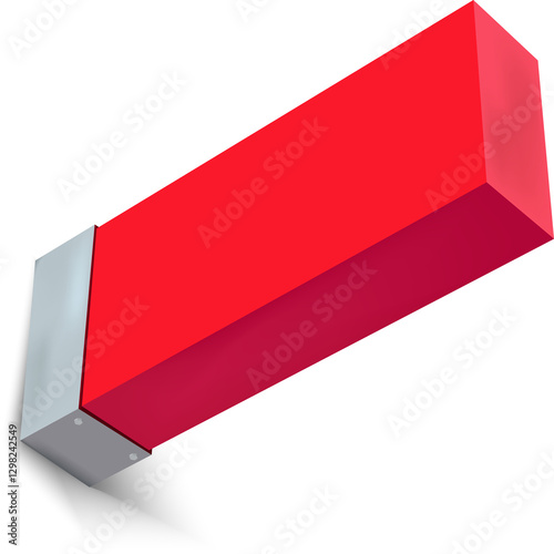 Light box sign for advertising on a white and black background