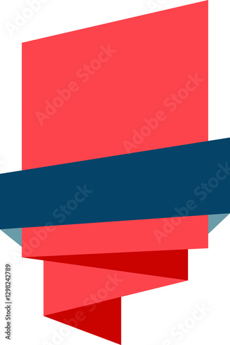 red and blue ribbon