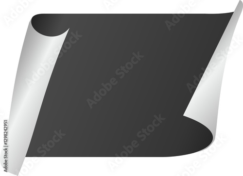 Abstract sticker frame modern flag on gray background