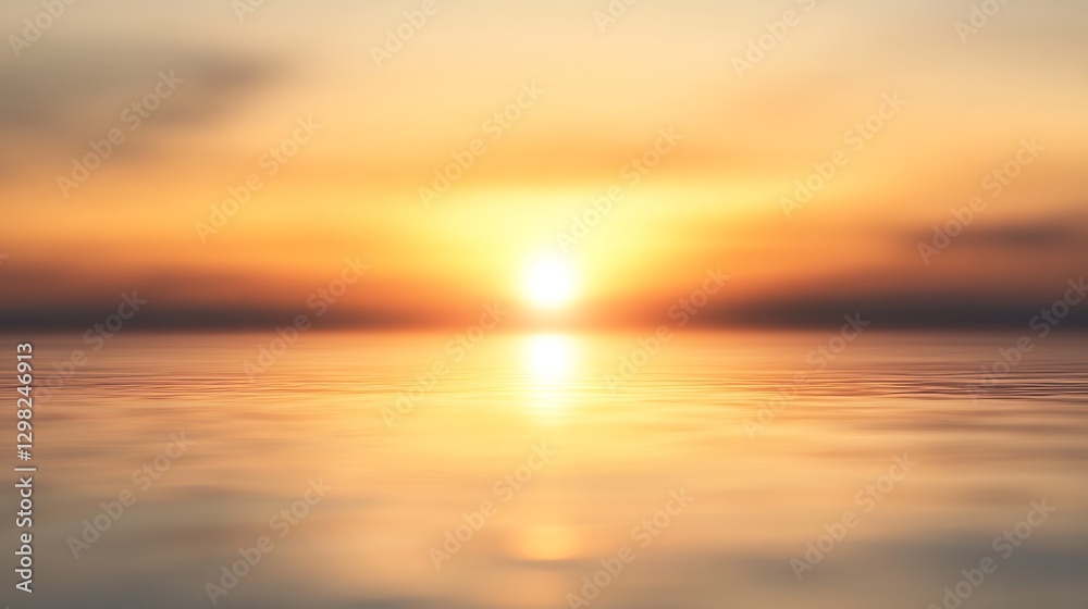 Obraz premium golden sunrise soft glow faded background