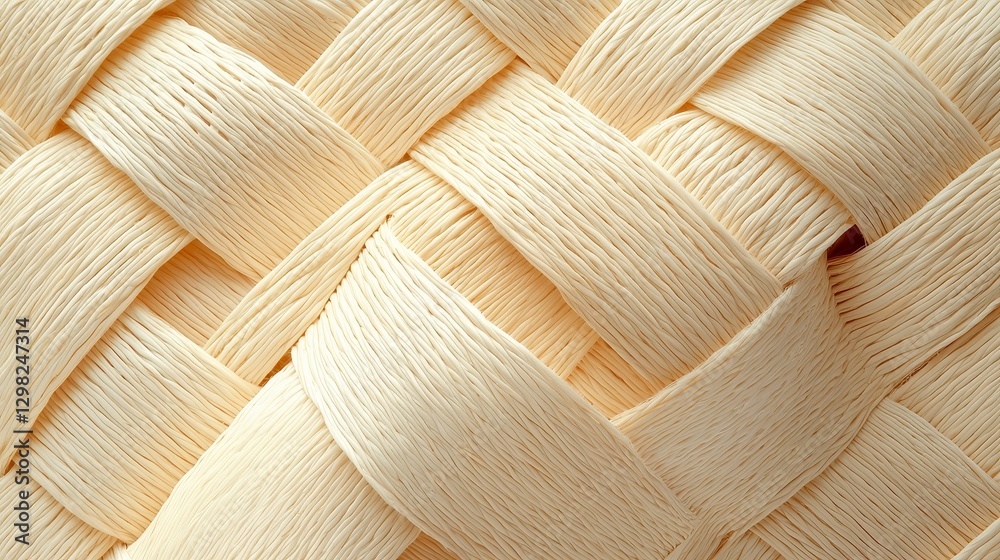 Obraz premium Ecuadorian Panama Hat Seamless Straw Pattern, intricate woven design, versatile vector art, perfect for backgrounds or decorative elements, elegant simplicity, ample copy-space