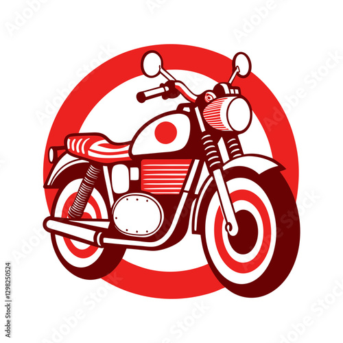 Vintage Motorcycle Vector Illustration