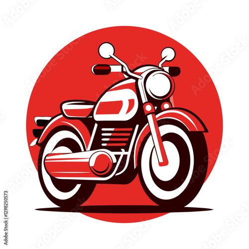 Vintage Motorcycle Vector Illustration