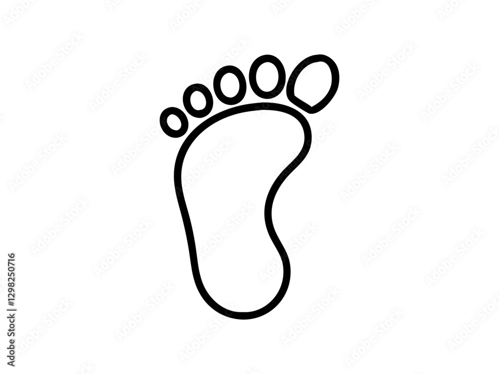 Footprint Outline Icon Footprint Outline Icon