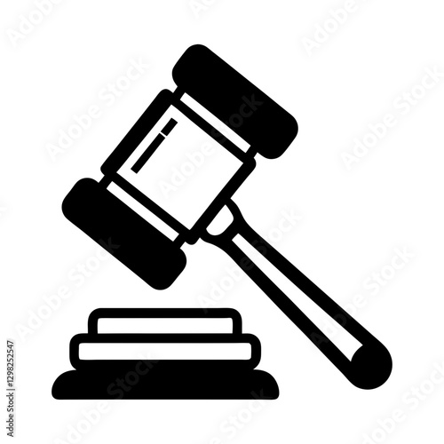 Judge Gavel Vector Icon