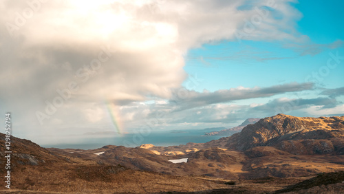 Coastal Rainbow in Scottish Isles (Jura)