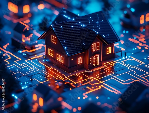 Smart Home on Circuit Board City