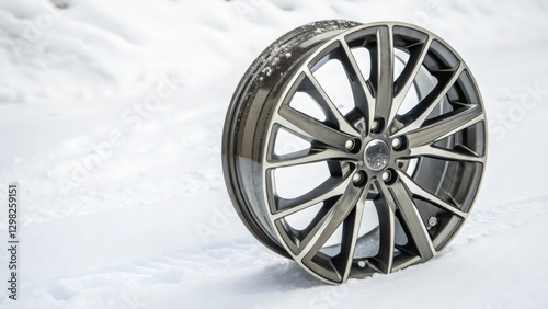 Alloy Wheel in Snow