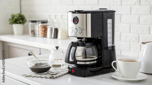 Drip Coffee Maker on Kitchen Counter