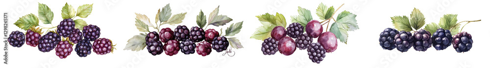 Fototapeta premium Lush grape bunches in vibrant purple black and green colors hanging on grapevine with healthy leaves Bountiful harvest from a vineyard or farm showcasing the beauty and abundance of organic