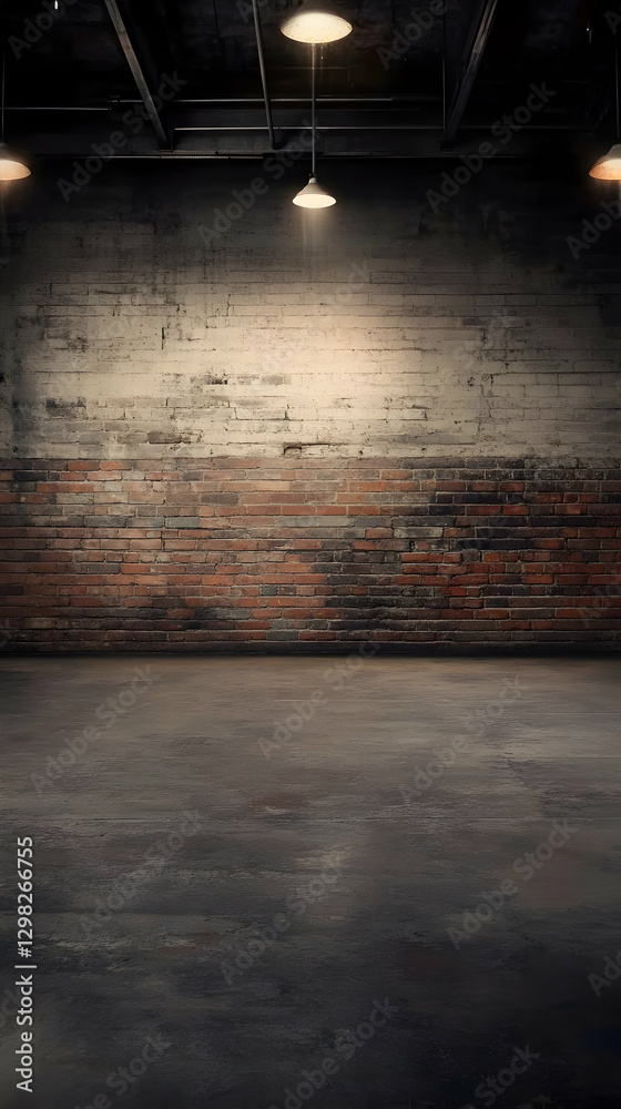 Obraz premium Dark Brick Wall Background Image