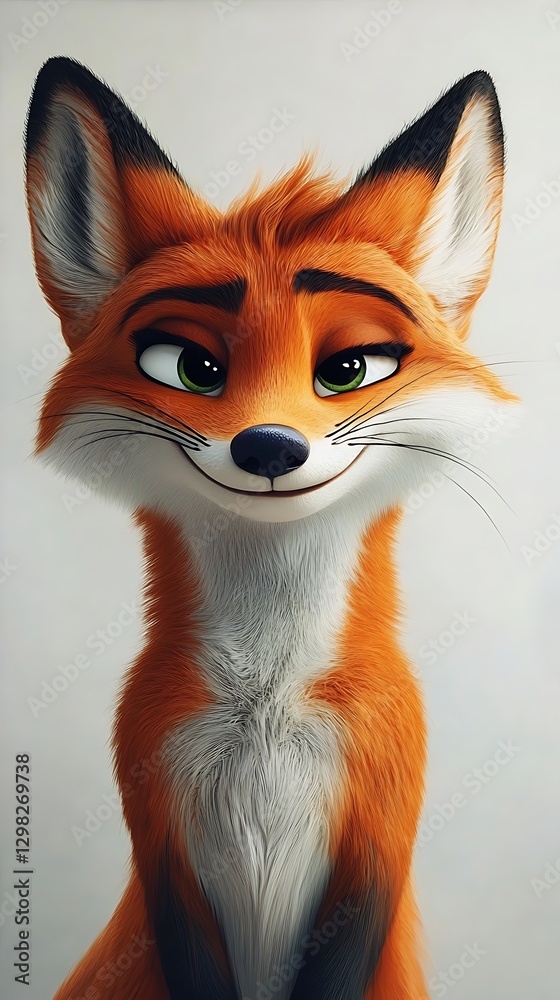 Obraz premium Smiling Fox Portrait