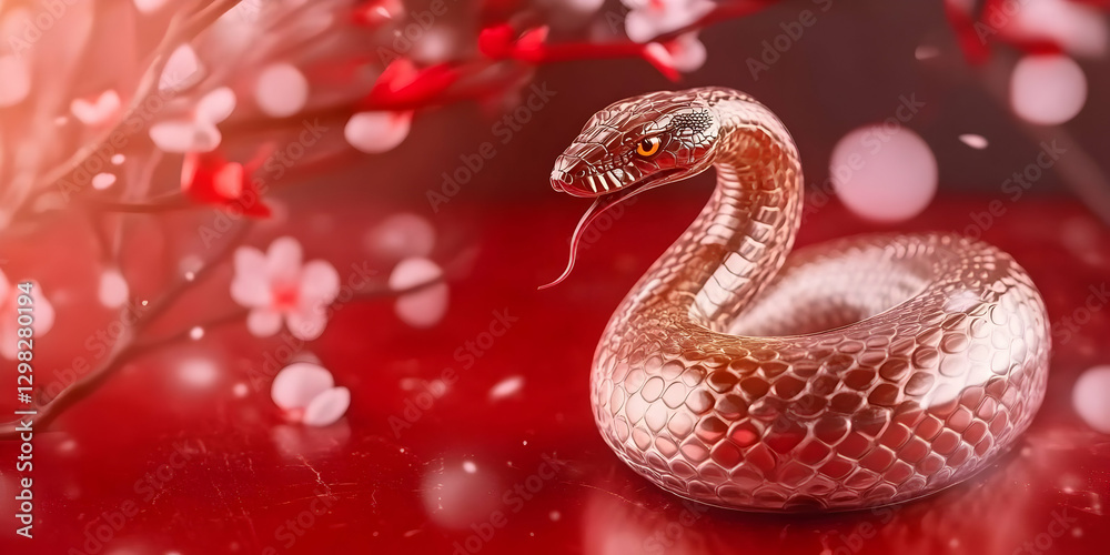 Serene Snake 3D Illustration Serene Snake 3D Illustration