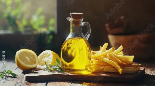 Azeite Virgem: Delicious Food Condiment with Olea Europaea in Bottle