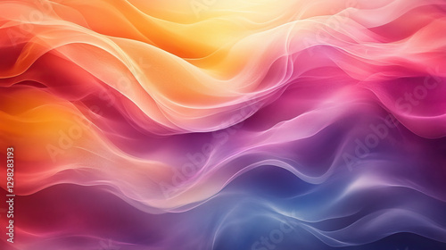 Wallpaper Mural Colorful abstract waves background Torontodigital.ca