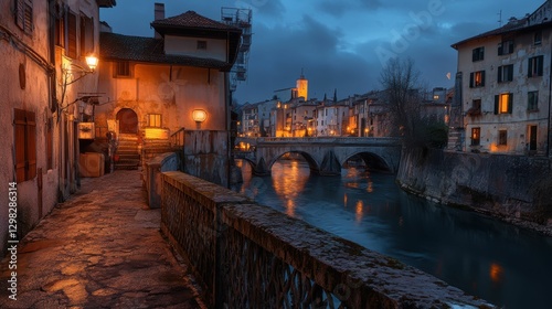Bassano Del Grappa: Old Town and Ponte degli Alpini Bridge in Colourful Venetian Setting